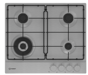 9102982 Газовая варочная поверхность Indesit THPM 641 W/IX/I