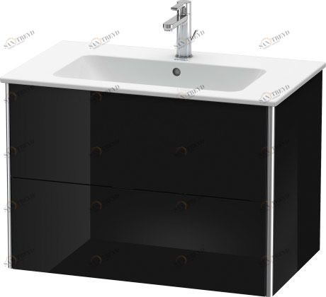 XS417204040 Тумбочка подвесная XSquare #XS4172 810 x 478 мм Черный глянцевый лак Duravit