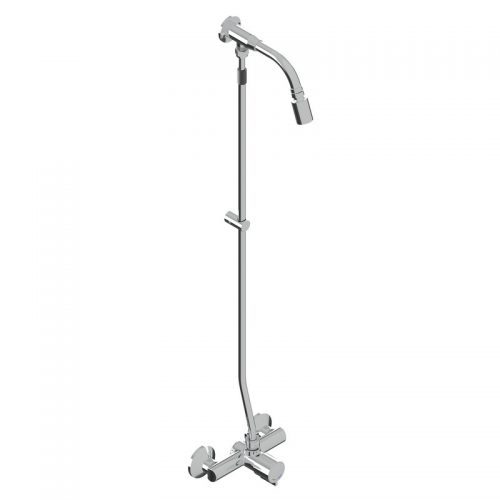 KSA32/31 Idral Набор, включающий настенный самозакрывающийся смеситель для душа серии MODERN, душевую лейку 09031 / E и соединительную трубку 