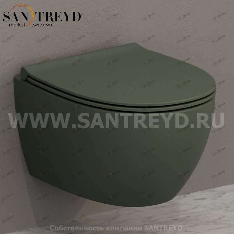MDS04FE Подвесной унитаз настенный Зеленый Ceramica Globo 4ALL Италия