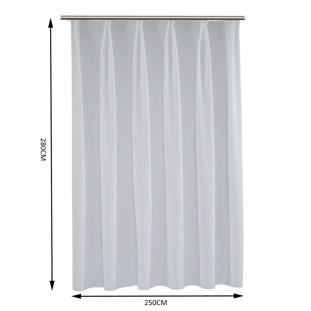 Тюль на ленте Inspire Inirida 250x280 см цвет белый 83562008 STLM-2108746  - Вид №2