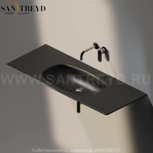 ND120L.7006 Подвесная раковина настенная прямоугольная Ceramica Flaminia Nuda черная