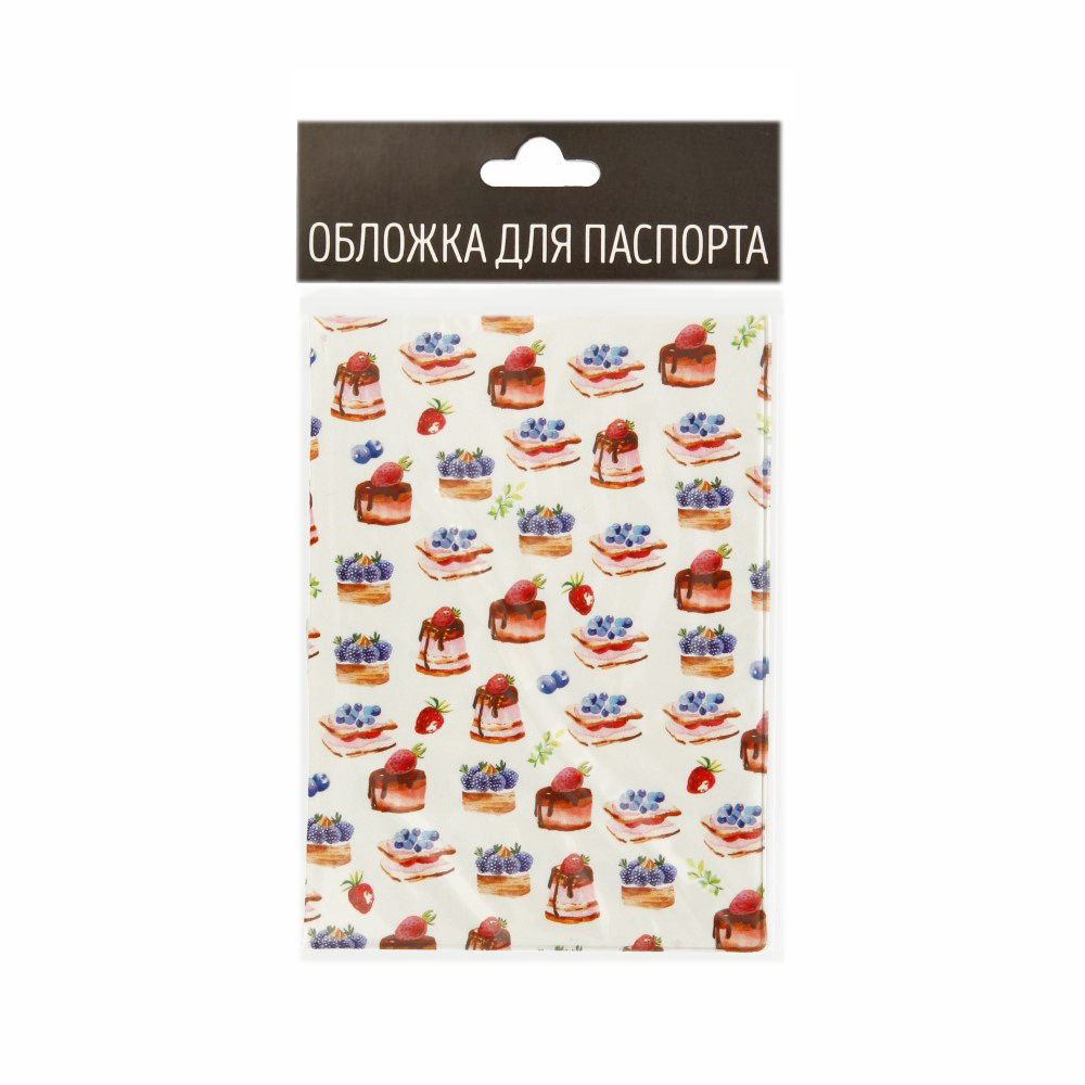 15116 Обложка для паспорта mix Miusli Cupcakes Pattern Santreyd 