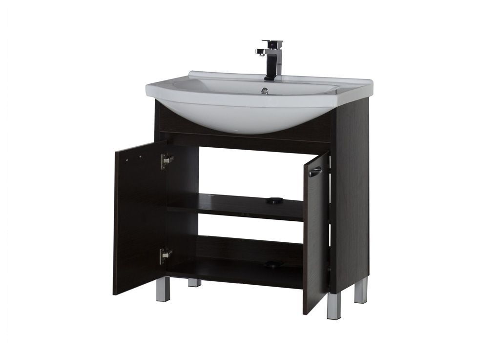 Тумба с раковиной Aquanet Донна 80 венге 0016894200168864 - Вид №3