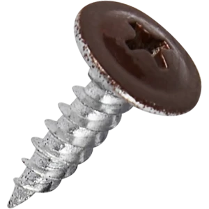 Саморезы с пресс-шайбой STANDERS RAL8017 коричневые с острым наконечником, 4.2x16, на вес (около 662 шт./кг)