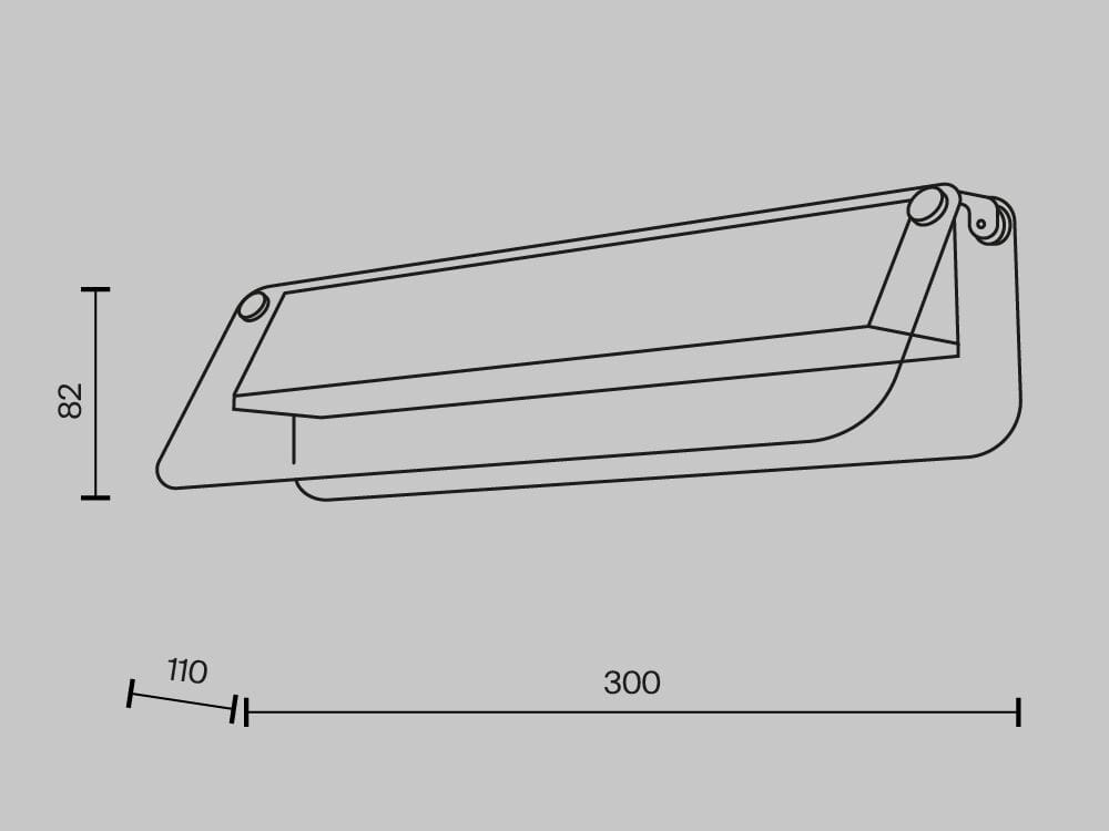 Металлический светодиодный настенный светильник Maytoni FLAT ARCH-00036350 - Вид №12
