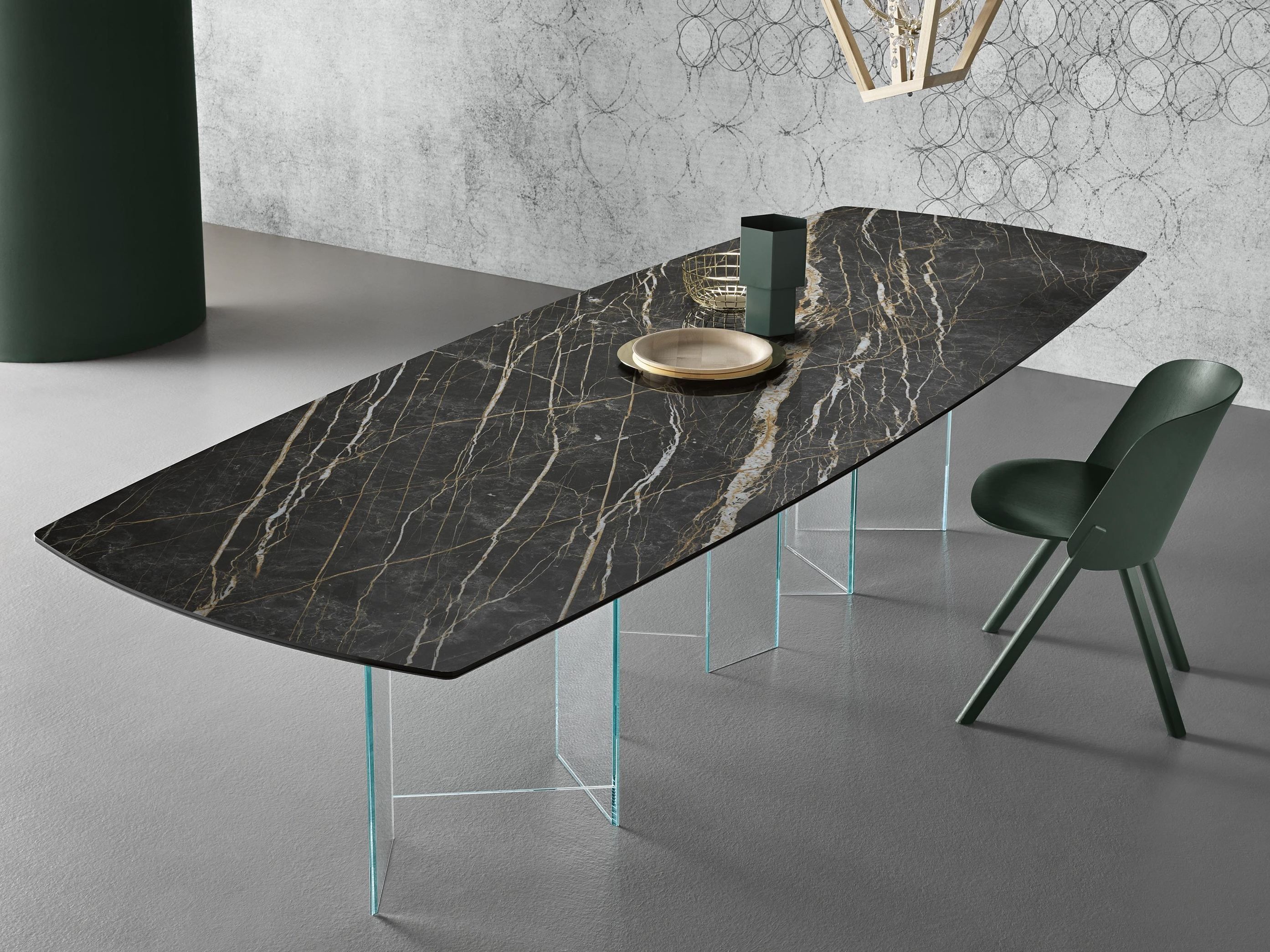 Прямоугольный обеденный стол со скошенными углами Tonelli Design ARCH-00023616 - Вид №1