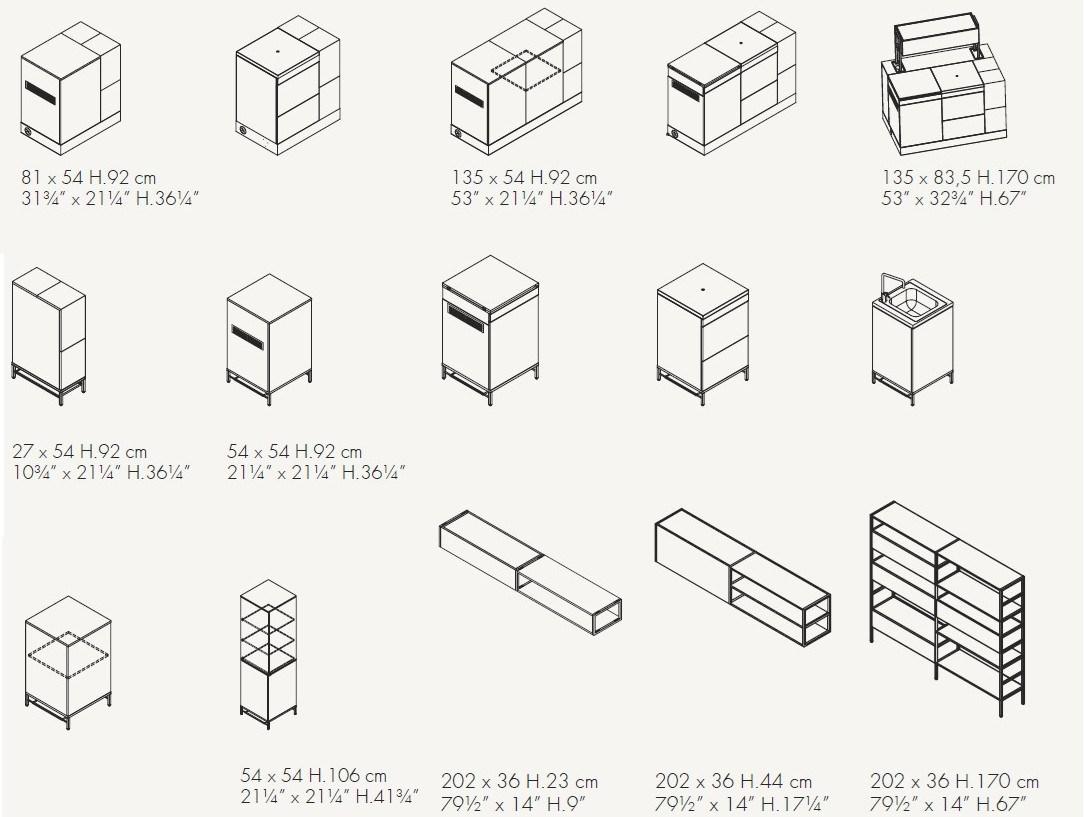 Bralco Металлическая мини-кухня Domomag sun-id-1444343 - Вид №12