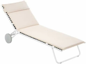 Lafuma Mobilier Складная садовая кушетка из батилина на колесиках Opale Lfm2966