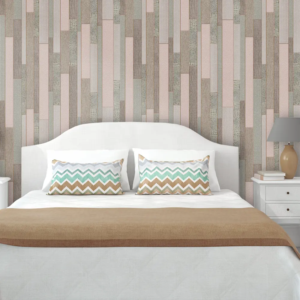 Обои виниловые Плитка коричневые 0.53 м 0208-2 Santreyd STLM-2098883 - Вид №2