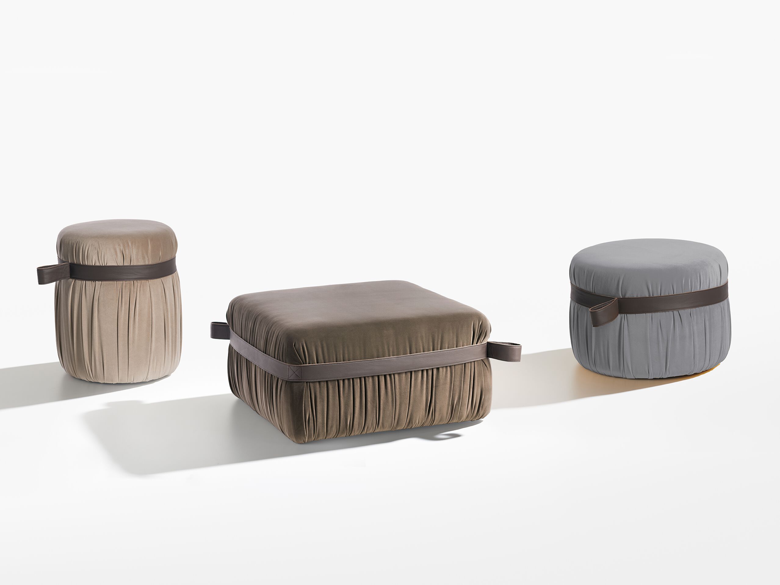 Квадратный пуф из ткани Potocco Herm ARCH-00058301 - Вид №1