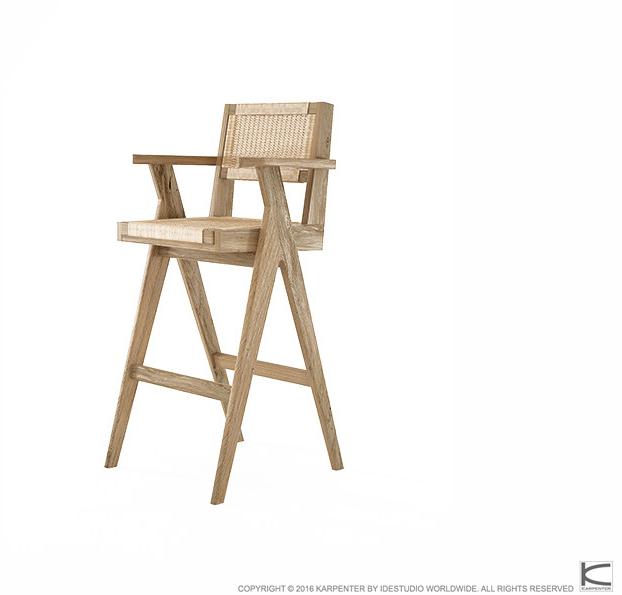 KARPENTER Стульчик для кормления с подлокотниками из веревки и дуба Tribute Tb10-o - Вид №1