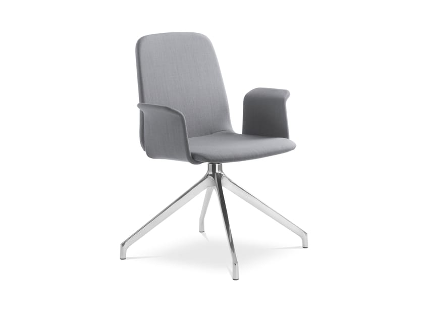 Офисное кресло из ткани с подлокотниками на насесте LD Seating ARCH-00129945