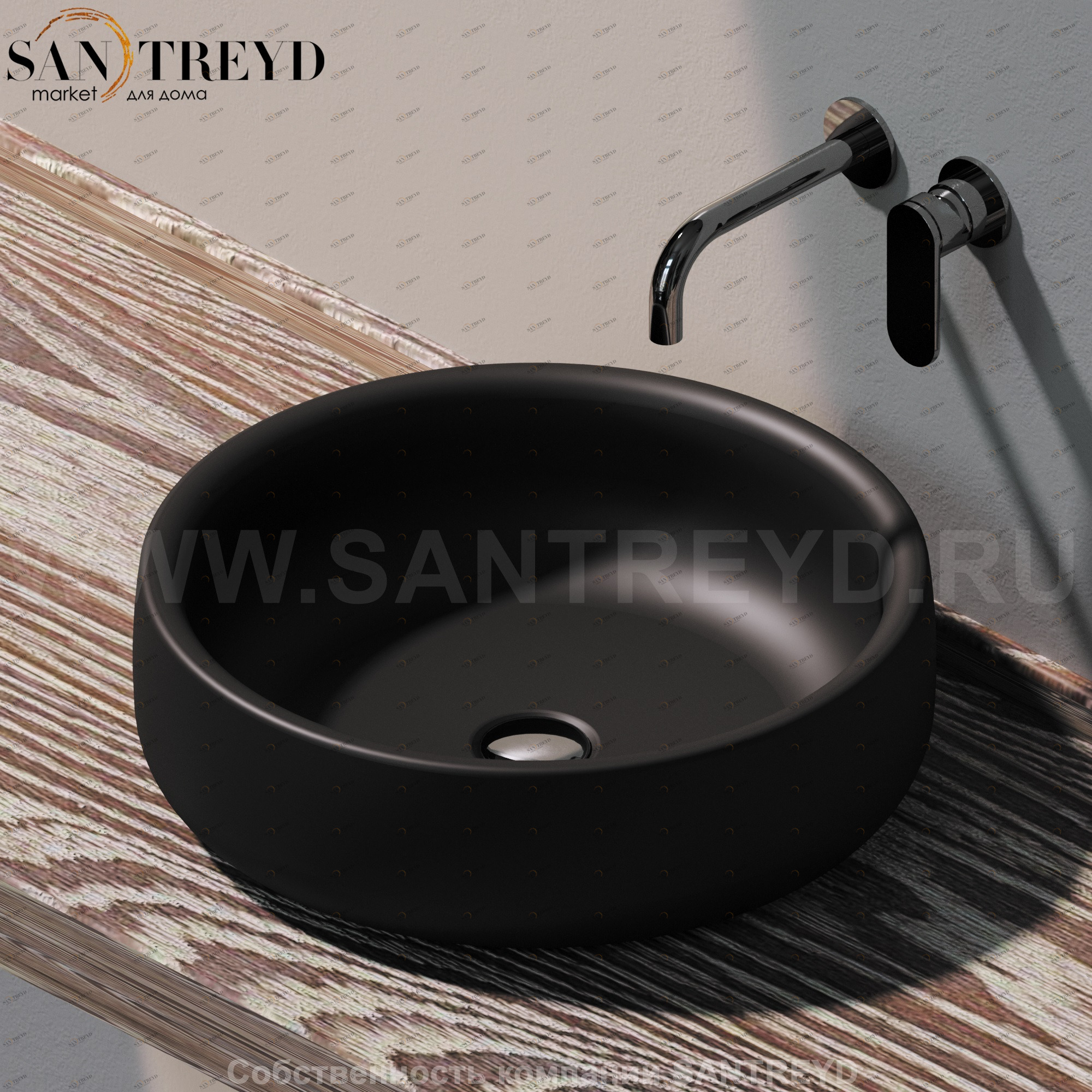 BN46A7006 Накладная раковина на столешницу  круглая Ceramica Flaminia Bonola