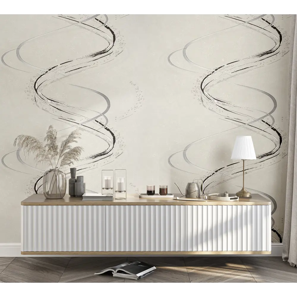 Обои флизелиновые Ateliero Tornado белые 1.06 м At589231 STLM-2165013 - Вид №4