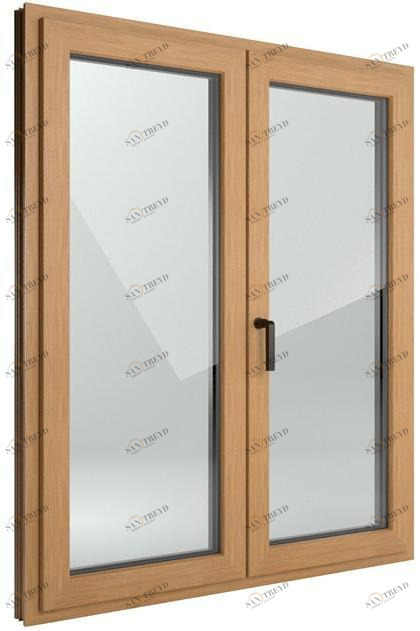 FINSTRAL Полукомпланарное защитное окно из алюминия и пвх Fin-window sun-id-1377196