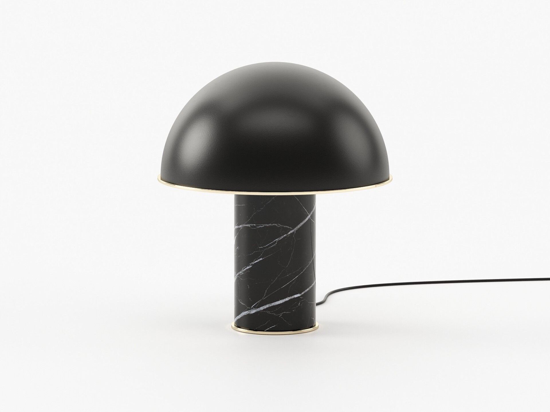 Настольная лампа из мрамора и металла Laskasas FRANKLIN ARCH-00014221 - Вид №1