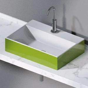 L240221 Накладная раковина на столешницу  прямоугольная A. e T. Italia THIN