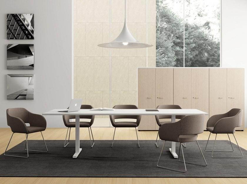 Las Mobili Прямоугольный деревянный стол для переговоров Oxi sun-id-1439096 - Вид №1