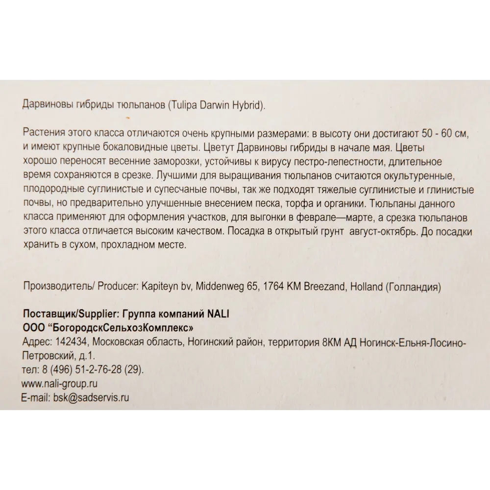 Тюльпан «Red Impression» размер луковицы 10/11, 3 шт. 82365331 STLM-2149510 Santreyd  - Вид №2
