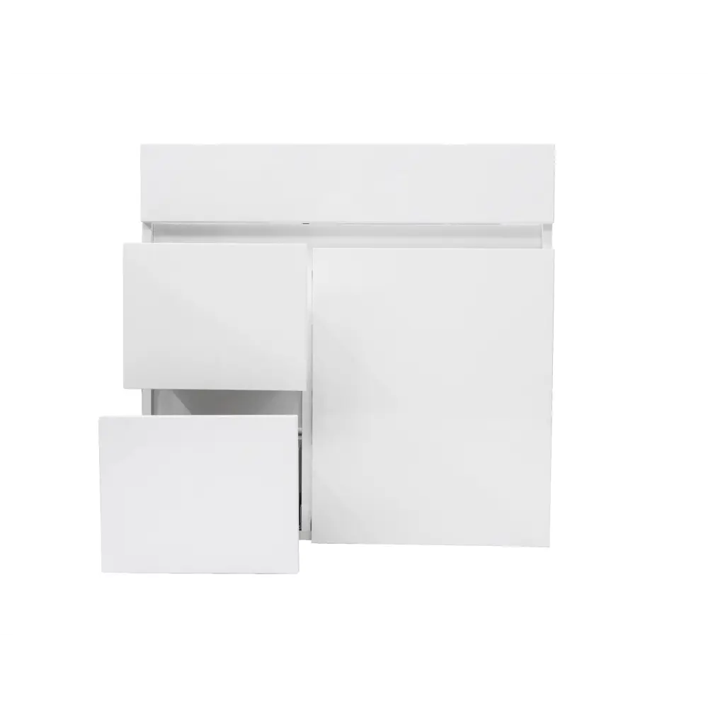 Тумба в ванную Лайн 80 см ЛДСП цвет белый Santreyd STLM-2124305 - Вид №1