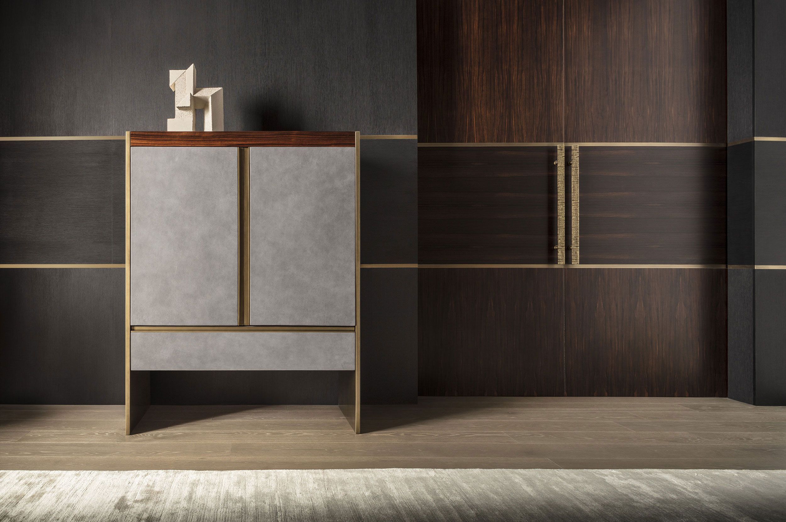 Деревянный сервант с кожаной обивкой OAK Metronome ARCH-00142312 - Вид №3