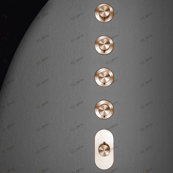 Термостат для душа HIRO HIR57R розовое золото Radomonte