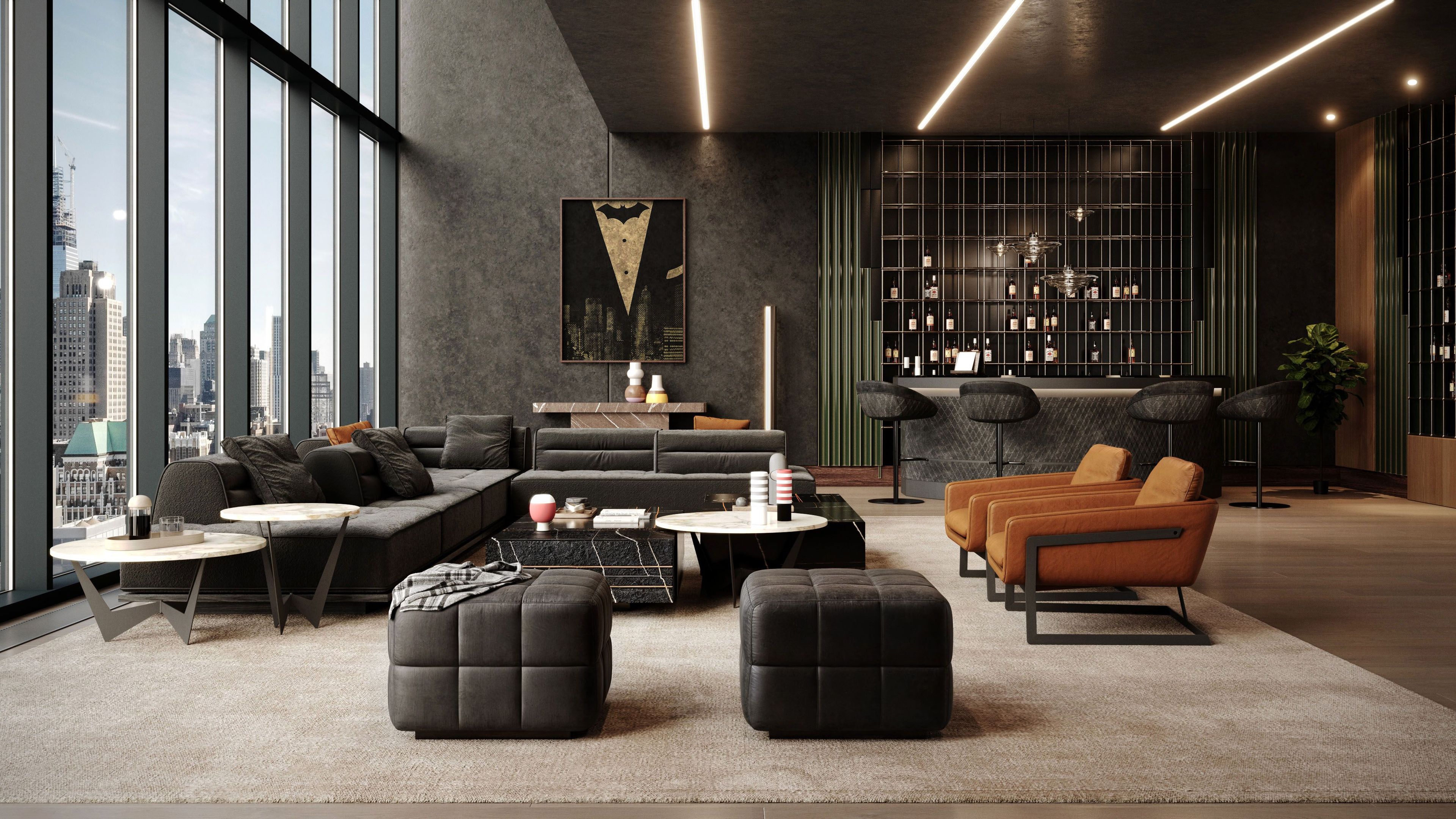 Секционный диван из ткани Wayne Enterprises Home Collection WE-031 ARCH-00147104 - Вид №5