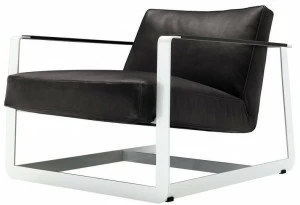 Poliform Кожаное кресло с салазками и подлокотниками