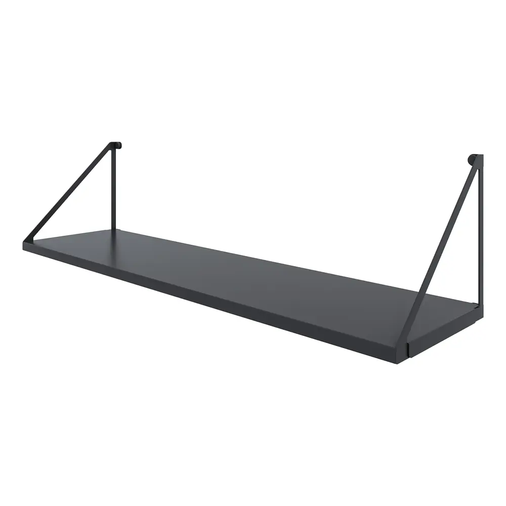 Настенная полка Бостон 80x20 см сталь цвет черный Santreyd STLM-2149872 - Вид №2