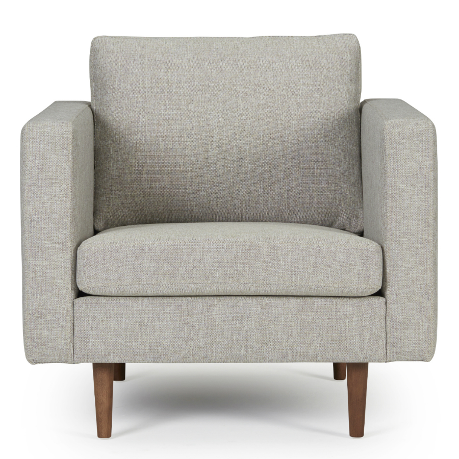 Кресло Otto, дуб/орех, темно-песочное Kragelund 37401248244 - Вид №2