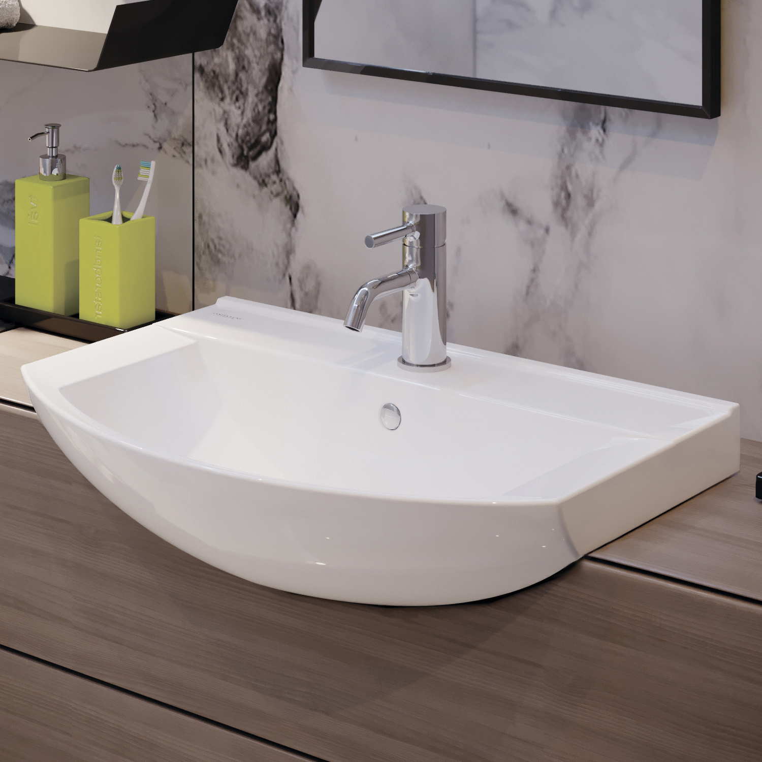 Тумба подвесная STAR80 / Дуб сонома SANITA LUXE QDRSLCW60201W1 - Вид №2