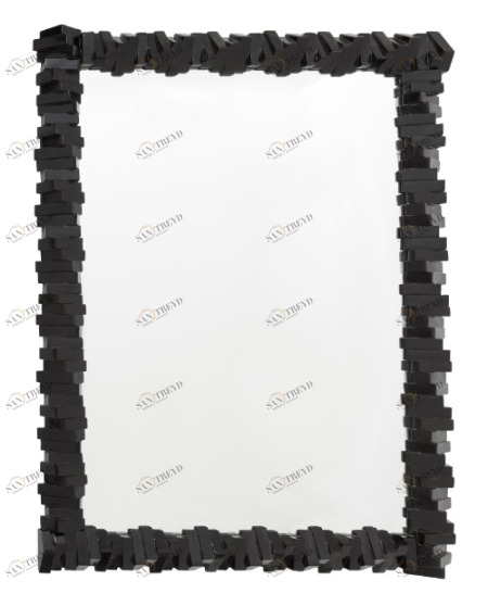 Зеркало прямоугольное настенное черное Almeria PUSHA ДИЗАЙНЕРСКИЕ 062631 Черный 