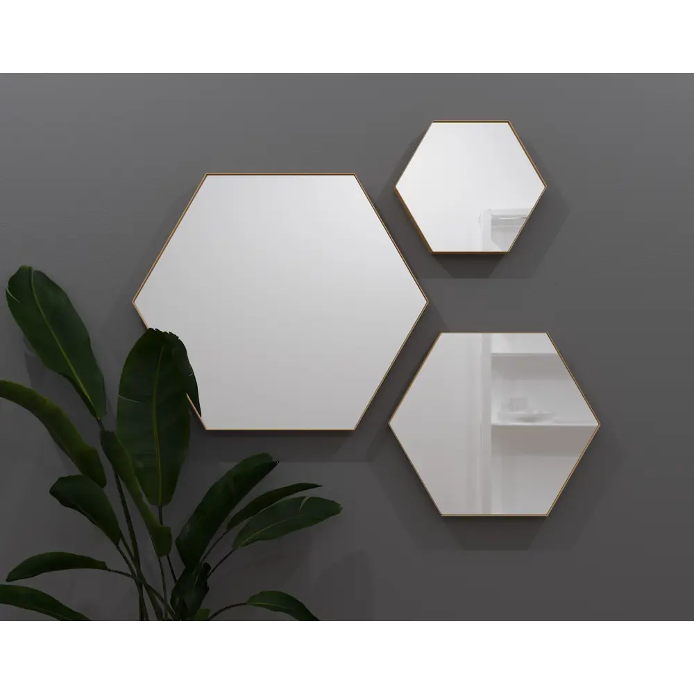 Зеркало Ferro 50х43 см цвет золотой Santreyd STLM-2039262