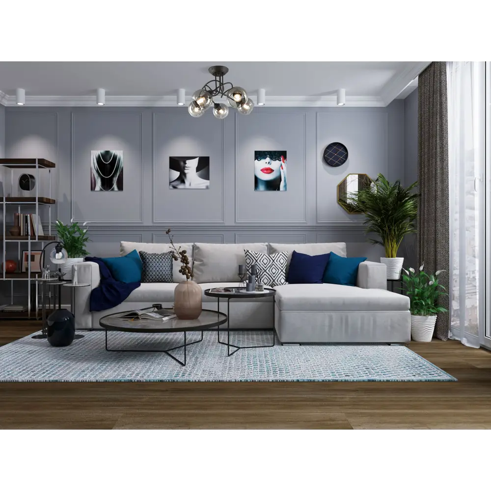 Часы настенные «Ромбы в темном» 30 см Santreyd STLM-2088103 - Вид №5