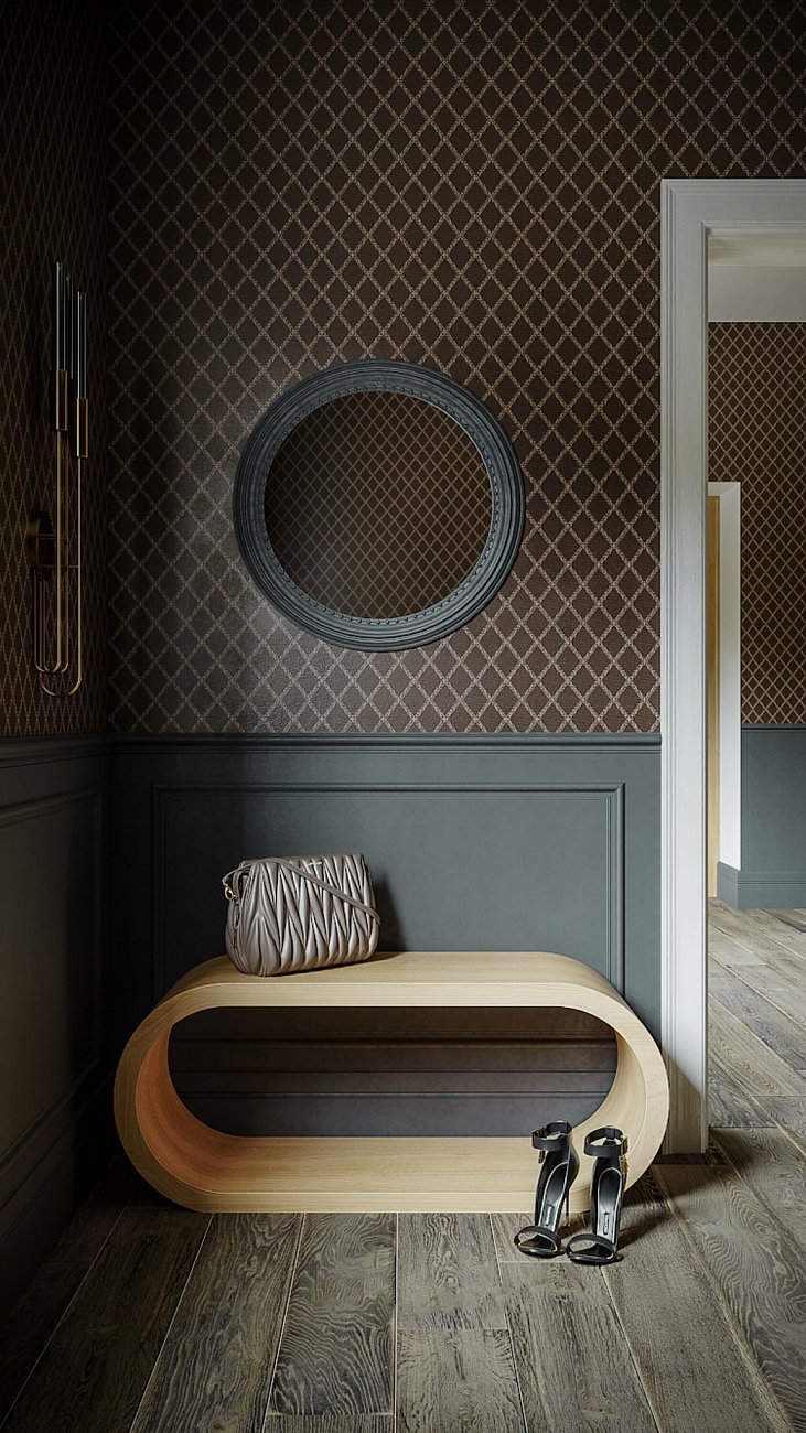 Тумба под телевизор черная с текстурой "Цикл" ODINGENIY ЦИКЛ 178283 Черный  - Вид №7