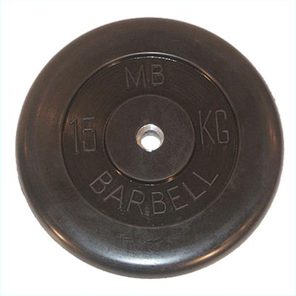 MB31-15 Диск обрезиненый черный mb barbell mb31-15 MB Barbell 