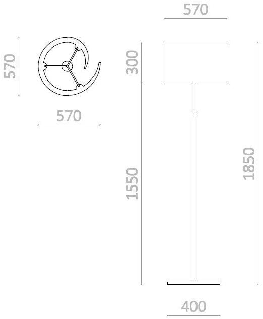 Staygreen Торшер из крафт-бумаги Luce sun-id-1405515 - Вид №4