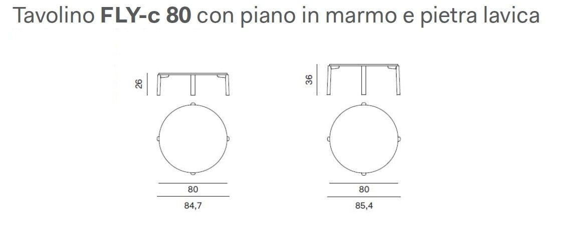 Круглый журнальный столик с мраморным верхом Novamobili ARCH-00107681 - Вид №11