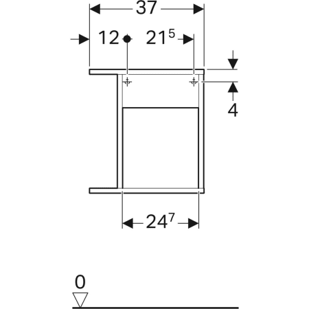 840137000 Шкафчик Geberit iCon с многофункциональным ящиком Geberit  - Вид №10