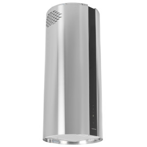 9270637 Вытяжка островная Meferi TUBE40IX ISLA COMFORT PLUS серебристый/черный