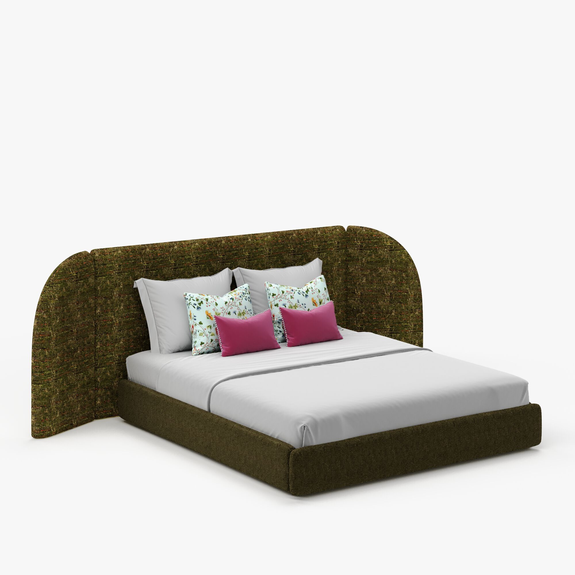 Двуспальная мягкая кровать из ткани Marianna Piccolo Gaia ARCH-00060872 - Вид №6