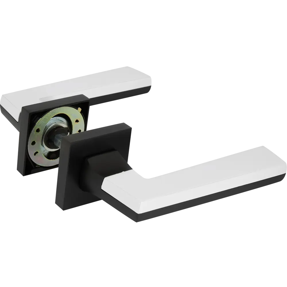 Дверные ручки 128 BL, комплект, цвет черный Santreyd STLM-2206640