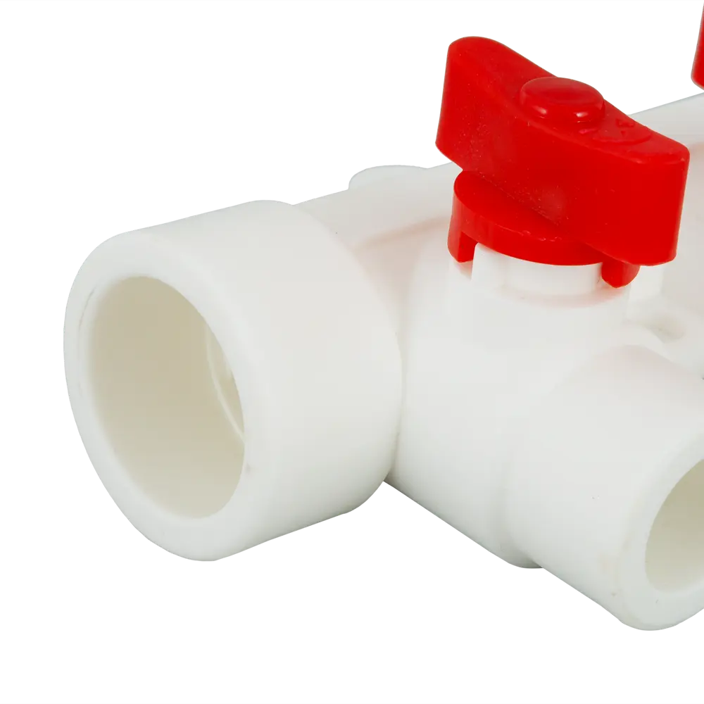 Коллектор на 4 выхода с кранами 32x20 мм полипропилен РВК STLM-2045581 - Вид №1