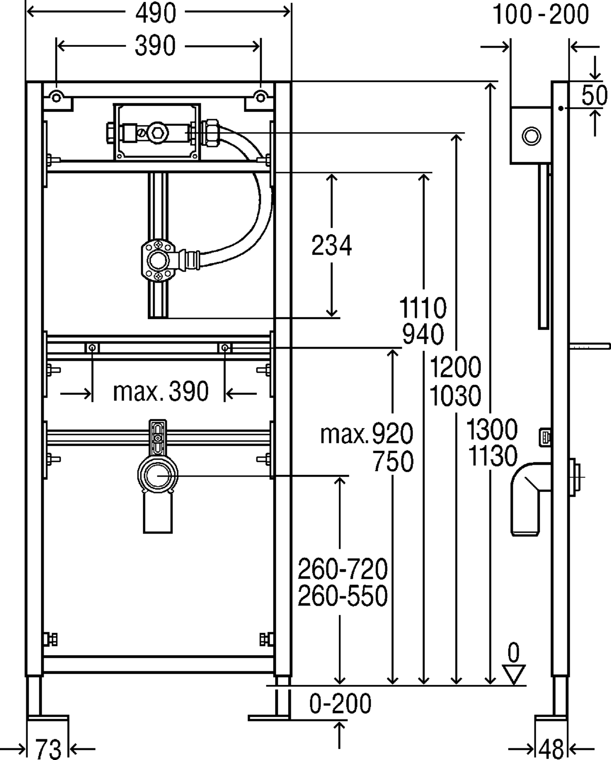 Системная техника  Viegaswift, Steptec, Viega Eco Plus, Viega Mono, панели смыва и принадлежности  T3 Viega Eco Plus  Элементы для писсуаров VIEGA 611 934 Модель 8164.5 Santreyd  - Вид №2