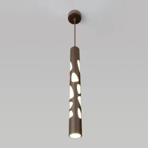 Светильник подвесной светодиодный Eurosvet DLR037 3 м² теплый белый свет цвет кофейный