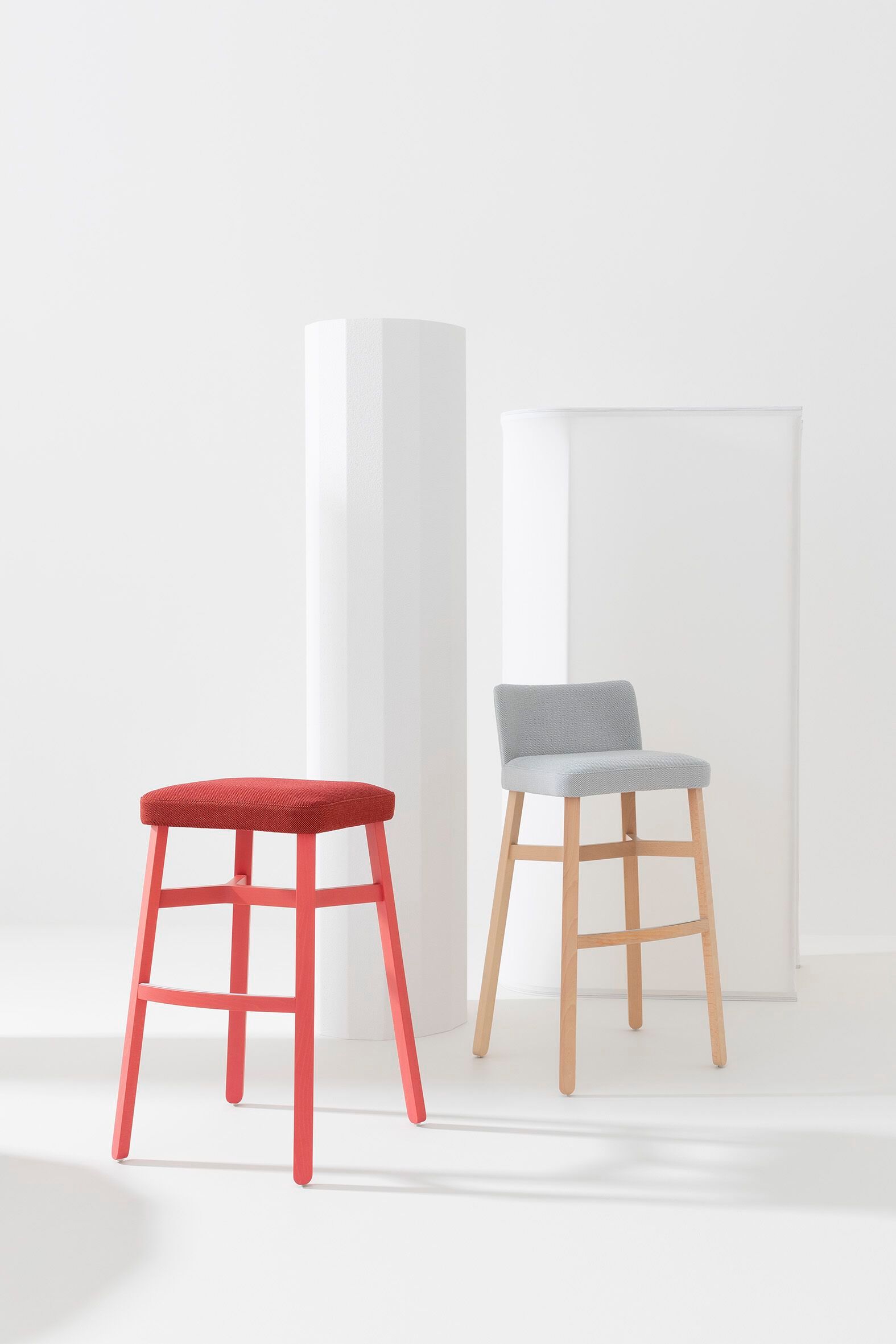 Высокий табурет из бука Billiani круассан ARCH-00138963 - Вид №2