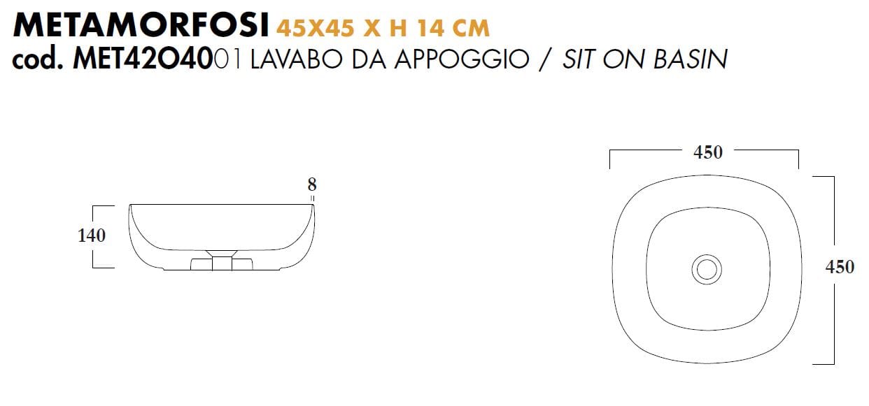 Керамическая квадратная столешница Olympia Ceramica ARCH-00062686 - Вид №6