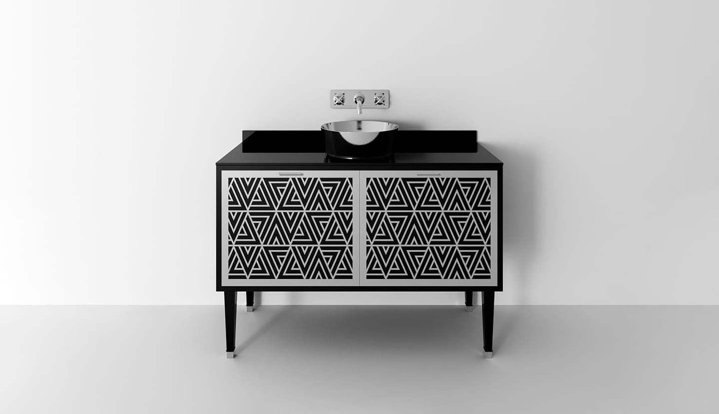 Деревянный шкаф для раковины с выдвижными ящиками Park Avenue CORA 2A ARCH-00067150 - Вид №2