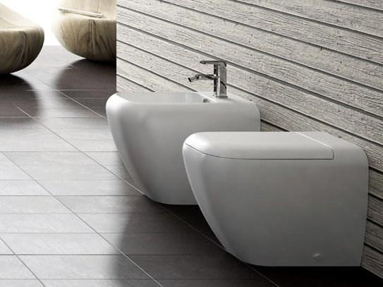 Приставной унитаз напольный Белый Ceramica Cielo SHUI Италия sun-id-1421294 - Вид №1